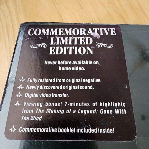 Gone With the Wind 50TH Anniversary Edition (VHS, 1990, 2-Tape Set) NEW, Sealed - Picture 6 of 7